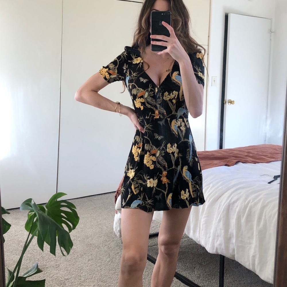 Reformation Irene Dress Tropical Print